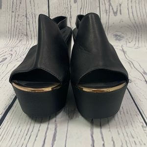 Torrid Platforms with Gold Trim on Toe